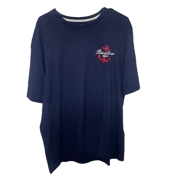 Nautica First Mate Ale Tee Shirt Men’s XL Blue Short Sleeve Sailor Retro - Picture 2 of 5